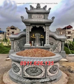 Mẫu mộ tròn 23+ bằng đá đẹp bán – hình tròn