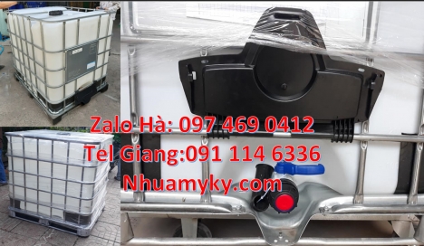 Tank 1000 lít giá sỉ, Thùng nhựa 1000l, Tank giá rẻ, sỉ lẻ bồn ibc 1000 lít, bồn ibc 1 khối màu trắn