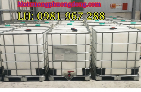 Thùng nhựa có khung sắt bao quanh 1000 Lít