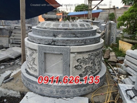 Mẫu mộ tròn 23+ bằng đá đẹp bán – hình tròn