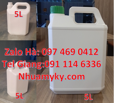 can 4l vòi nhấn đựng phẩm màu, Can hdpe giá rẻ Can đựng axit Can 2l đựng nước giặt Can 2l quay ca