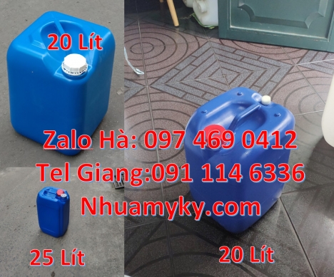 can 10l dẹp đựng axit, Can 25l đựng phân bón, can nhựa giá rẻ hcm, can dẹp 30 đựng nông dược, can 25