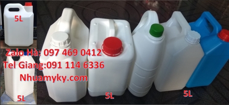 can 4l vòi nhấn đựng phẩm màu, Can hdpe giá rẻ Can đựng axit Can 2l đựng nước giặt Can 2l quay ca