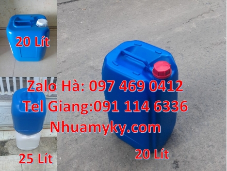 can 10l dẹp đựng axit, Can 25l đựng phân bón, can nhựa giá rẻ hcm, can dẹp 30 đựng nông dược, can 25