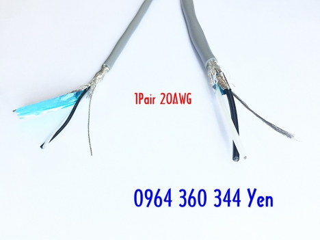 Cáp tín hiệu âm thanh AWG 1x2x1.0mm2 Altek Kabel