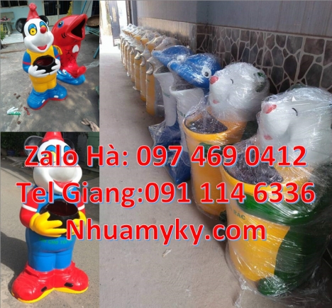sọt rác cá heo, địa chỉ bán thùng rác hình con voi thùng rác chim cánh cụt Thùng Rác Hình Con T