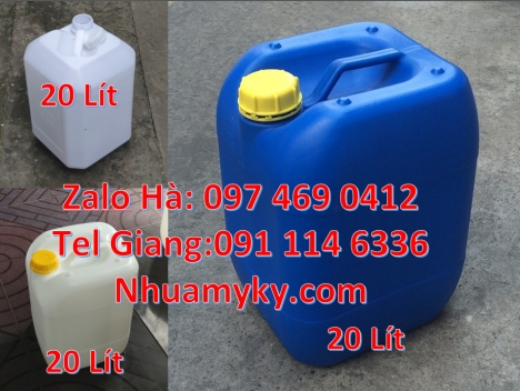 can 10l dẹp đựng axit, Can 25l đựng phân bón, can nhựa giá rẻ hcm, can dẹp 30 đựng nông dược, can 25