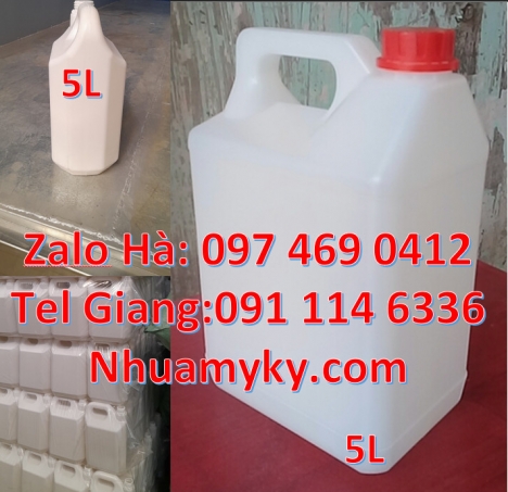 can 4l vòi nhấn đựng phẩm màu, Can hdpe giá rẻ Can đựng axit Can 2l đựng nước giặt Can 2l quay ca