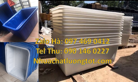 Thau nhựa 3000l, Thùng nhựa 1000l, thùng chữ nhật 1000 lít, thùng nhựa vuông 750 lít, Thùng n