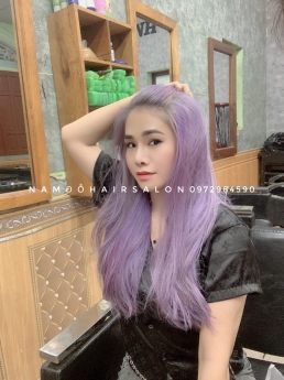 Làm Màu Tím Khói Đẹp Ở Đâu,Uy Tín Giá Rẻ Hoài Đức - Nam Đỗ Hair Salon