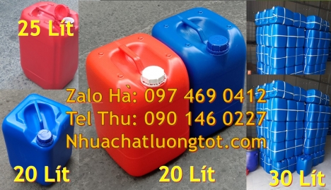 can 20l dày, can 25l xanh Can gía sỉ Can nhựa 30 lít đựng thuốc thú y can 20l giá rẻ can 25l trắn
