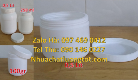 Giá bán hũ 1kg hdpe, Hũ 0.5kg vuông, Hũ đựng ngũ cốc, Bán hũ 0.5kg đựng hóa chất, Hủ nhựa 1kg đựng p