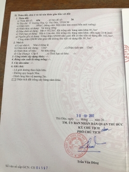 Bán nhà 2 lầu mới xây Đường số 8 P.Trường Thọ Tp Thủ Đức