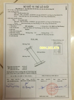 Bán đất 150m2 chỉ 190tr ở Tân Thành, Vĩnh Phương, Nha Trang