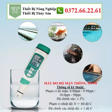 Bút đo (máy đo độ mặn)  nước biển ở các vựa thủy sản - free ship