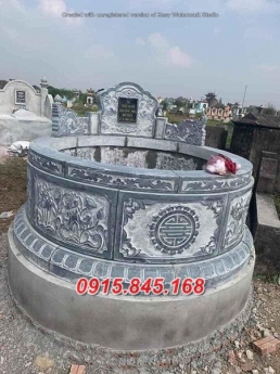010++ MẪU MỘ BẰNG ĐÁ TRÒN ĐẸP BÁN BÀ RỊA VŨNG TÀU