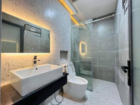 Bán Nhà Dương Cát Lợi, TT Nhà Bè, 60m2, 4 Tầng, hẻm thông. Giá chỉ 6.9 Tỷ.