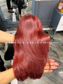 Làm Màu Đỏ Tím Ở Đâu Uy Tín Giá Rẻ Hoài Đức - Nam Đỗ Hair Salon