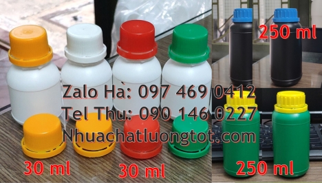Chai nhựa đựng thuốc thú y chai nhựa đựng thuốc thủy sản chai nhựa đựng nông dược Chai 30ml đựng