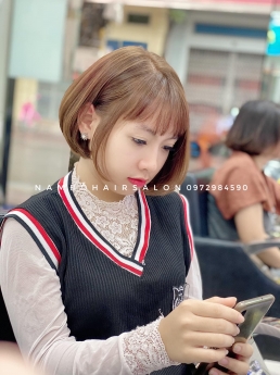 Uốn Phục Hồi Tóc Ngang Vuông Ở Đâu Đẹp Uy Tín Giá Rẻ Hoài Đức - Nam Đỗ Hair Salon
