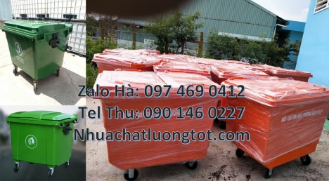 Xe gom rác 660l 3 bánh đúc, xe thu gom rác, xe chở rác bánh hơi, Xe tải thu gom rác, báo giá xe đẩy