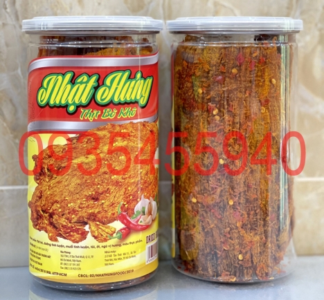 Sỉ lẻ khô bò miếng Nhật Hưng