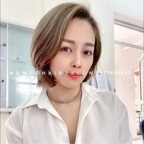 Uốn Tóc Ngắn Mái Lệch Ở Đâu Đẹp Giá Rẻ Hoài Đức - Nam Đỗ Hair Salon
