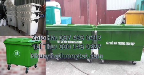 Xe gom rác 660l 3 bánh đúc, xe thu gom rác, xe chở rác bánh hơi, Xe tải thu gom rác, báo giá xe đẩy