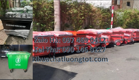 Xe gom rác 660l 3 bánh đúc, xe thu gom rác, xe chở rác bánh hơi, Xe tải thu gom rác, báo giá xe đẩy