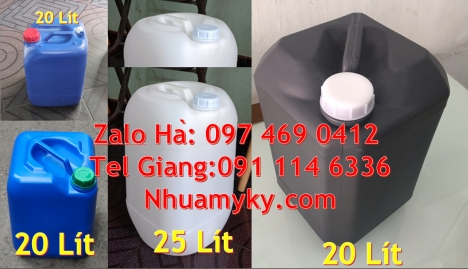 can dẹp 30 đựng nông dược, can 30l vuông xanh, can 25l xanh, Can 10L đựng hóa chất, can 20l giá rẻ,