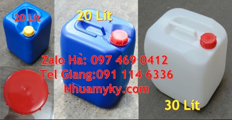 can dẹp 30 đựng nông dược, can 30l vuông xanh, can 25l xanh, Can 10L đựng hóa chất, can 20l giá rẻ,