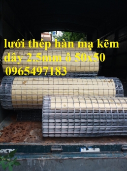 Lưới thép hàn mạ kẽm dây 2.5mm ô 50x50. Hàng sẵn kho Hà Nội