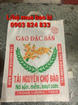 bao pp dệt, bao đựng gạo 5kg, 10kg có quai xách và không quai xách