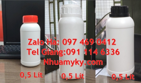 Chai 30ml đựng mẫu thử, bình nhựa 0.5 lít chai nhựa 50ml đựng nông dược chai 100ml nắp xé Chai 500