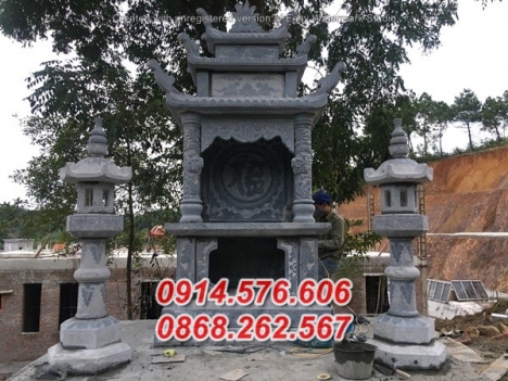 17* ban bàn thờ sơn thần bằng đá đẹp hải dương