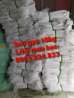 bao pp dệt, bao đựng gạo 5kg, 10kg có quai xách và không quai xách