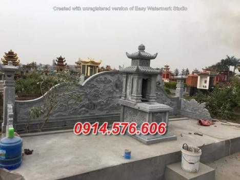 29* mẫu mộ hai mái bằng đá hậu giang