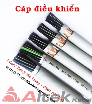 Cáp điều khiển 16 lõi loại có lưới và không lưới