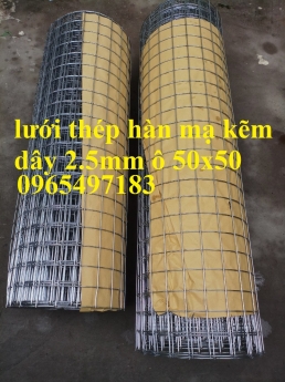 Lưới thép hàn mạ kẽm dây 2.5mm ô 50x50. Hàng sẵn kho Hà Nội
