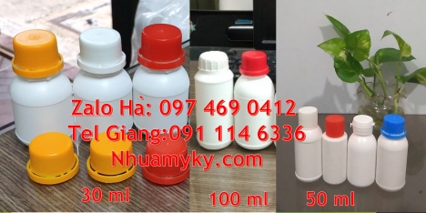Chai giá rẻ 100 ml, chai nhựa pet 100 ml, chai giá rẻ 50 ml, chai nhựa tròn, Chai nhựa đựng thuốc th
