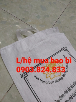 bao pp dệt, bao đựng gạo 5kg, 10kg có quai xách và không quai xách