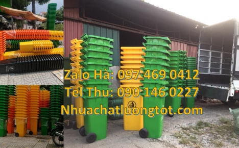 thùng rác đạp chân, sọt nhựa, Thùng rác 120l nắp kín, Xe rác 120l 240l, thùng rác 60 lít có bán