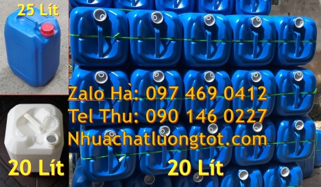 can 25l xanh Can nhựa 30 lít đựng phân bón can 20l giá rẻ can 25l trắng can 20 lít đựng axit, can