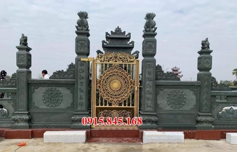 18* Cổng chùa bằng đá đẹp nguyên khối