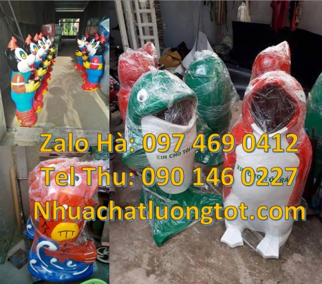 Thùng rác chuột mickey, giá bán thùng rác thú, thùng rác thú composite, nơi bán thùng rác con vật,