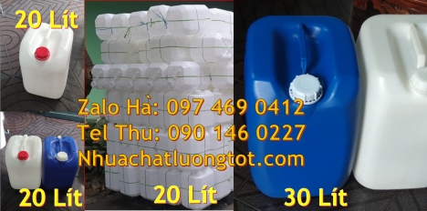 can 25l xanh Can nhựa 30 lít đựng phân bón can 20l giá rẻ can 25l trắng can 20 lít đựng axit, can