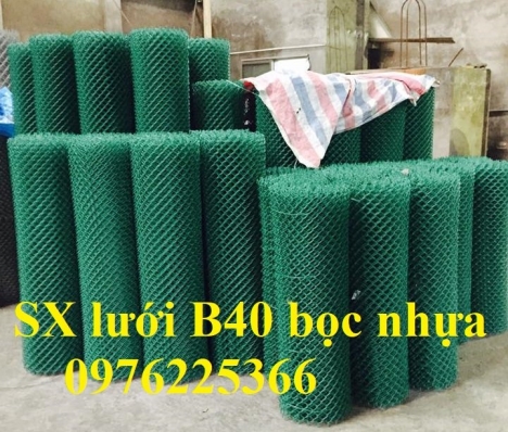 Lưới B40 bọc nhựa,lưới B40 mạ kẽm