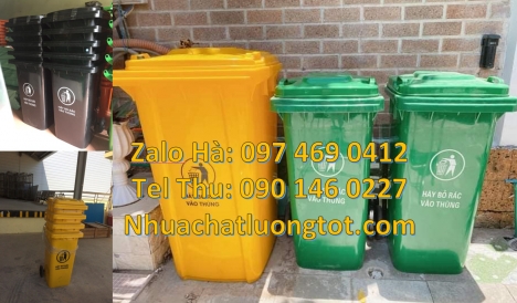 thùng rác đạp chân, sọt nhựa, Thùng rác 120l nắp kín, Xe rác 120l 240l, thùng rác 60 lít có bán