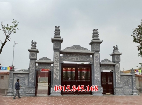 18* Cổng chùa bằng đá đẹp nguyên khối