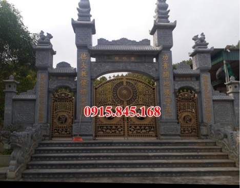 18* Cổng chùa bằng đá đẹp nguyên khối
